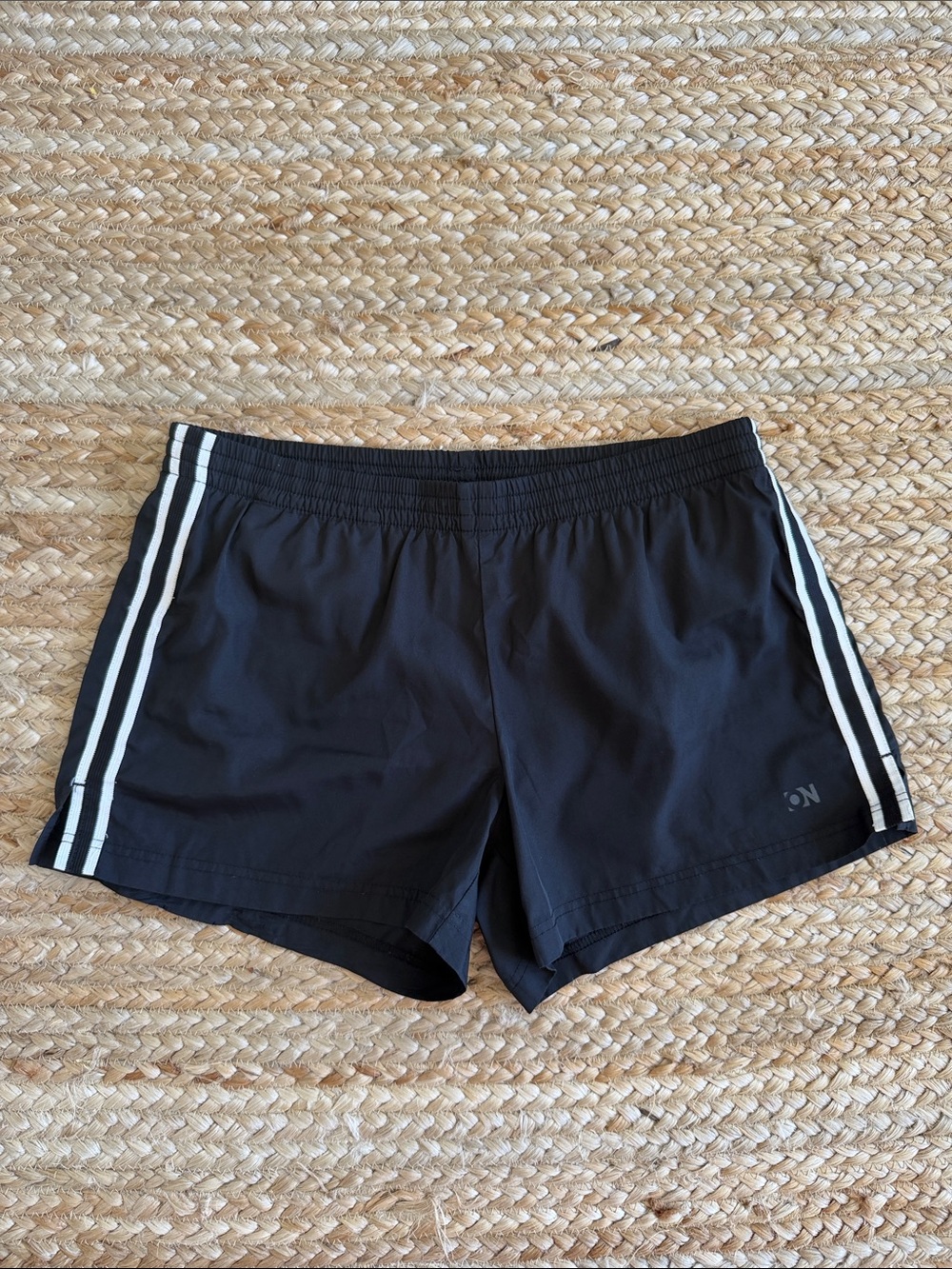 Old Navy Black Women's Athletic Shorts with Side Stripes